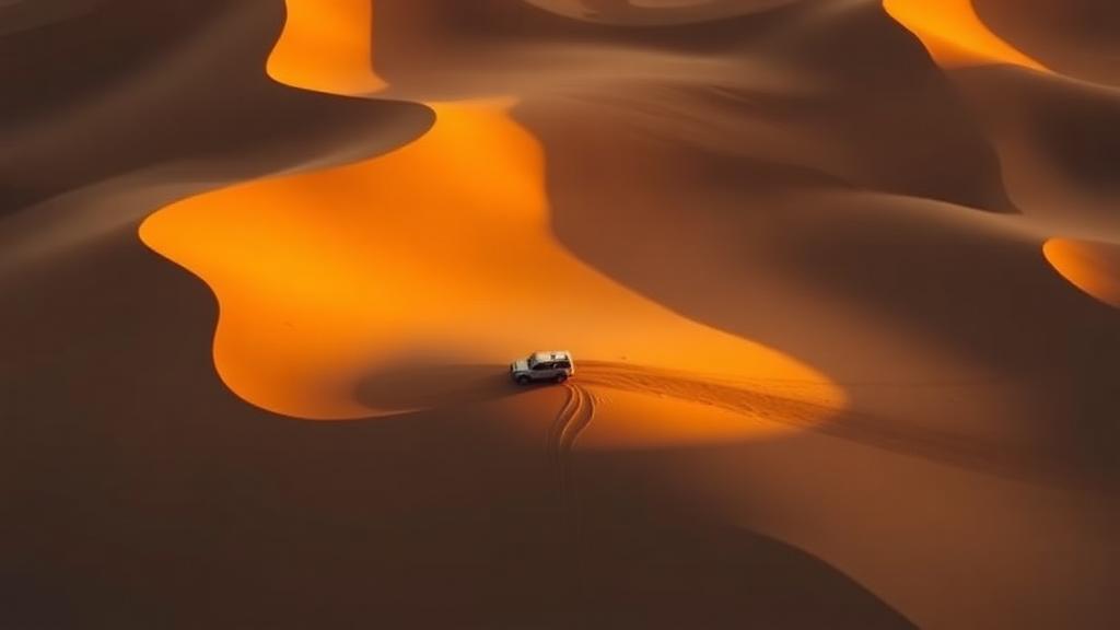 Dunas do deserto ao nascer do sol